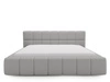 Łóżko tapicerowane z pojemnikiem i stelażem 160x200 Alicante Szare