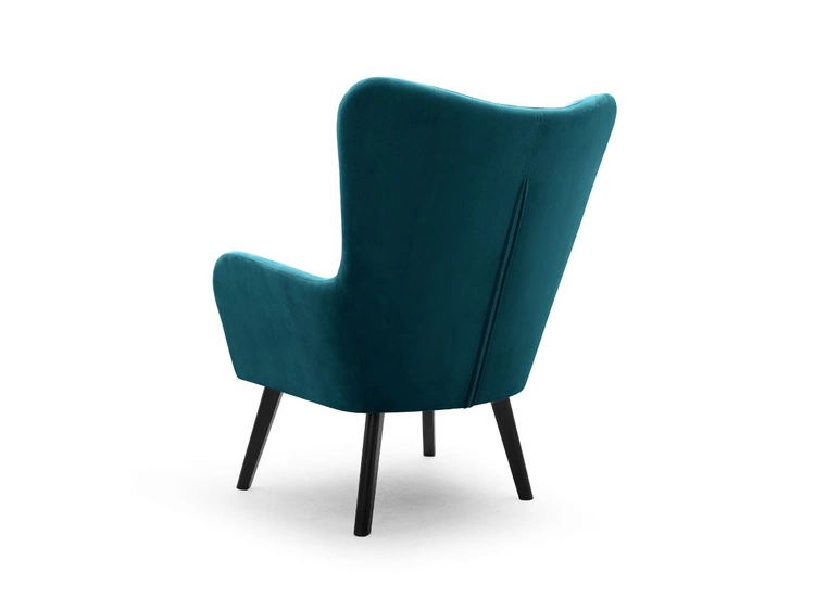 Fotel na nóżkach Ceres Turkusowy