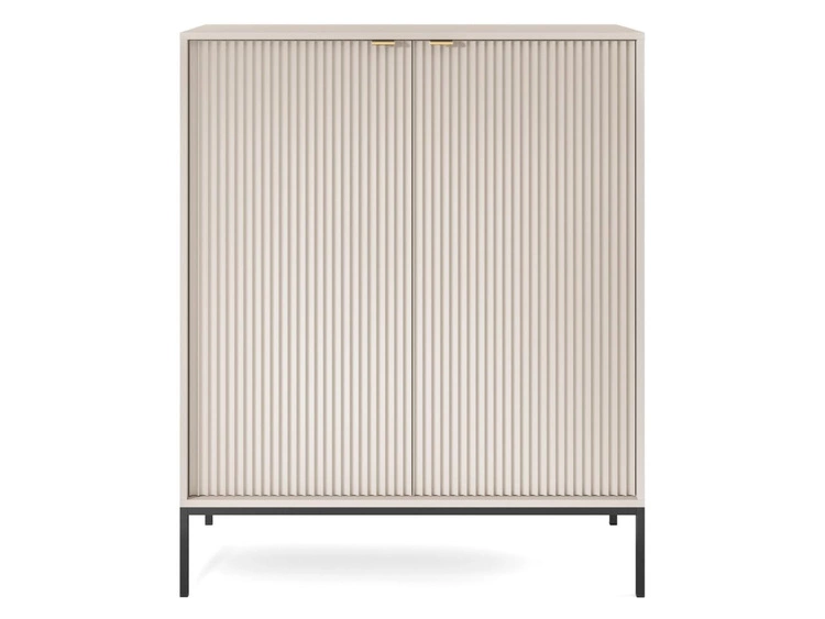 Komoda z drzwiami Amber Kaszmir na czarnych nogach