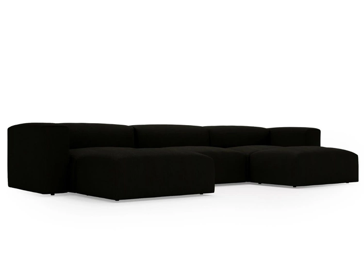 Narożnik wypoczynkowy U Landi Czarny