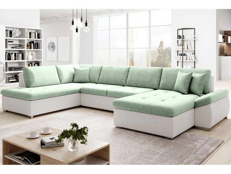 Biały || Jasny zielony \ Lewa