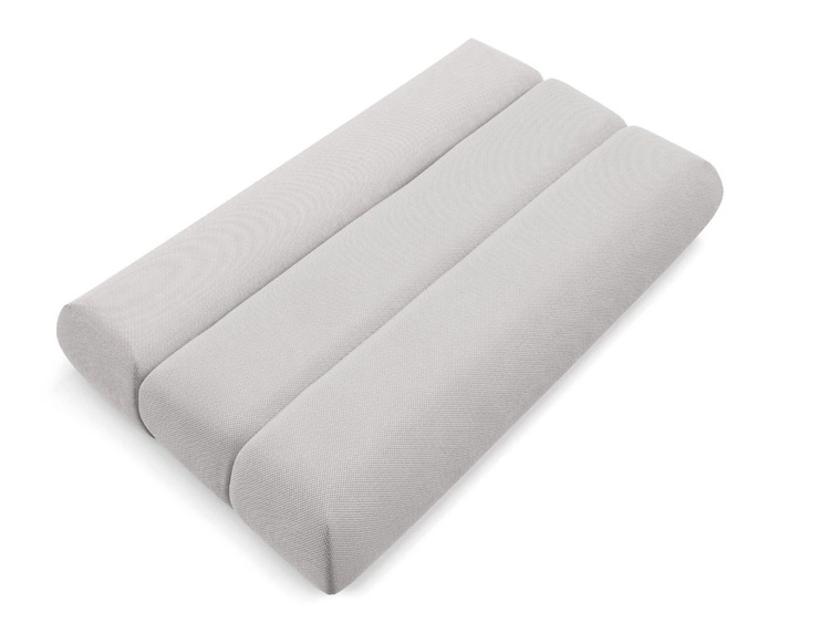 Kanapa z regulowanym oparciem, funkcją spania i pojemnikiem Figo Szara