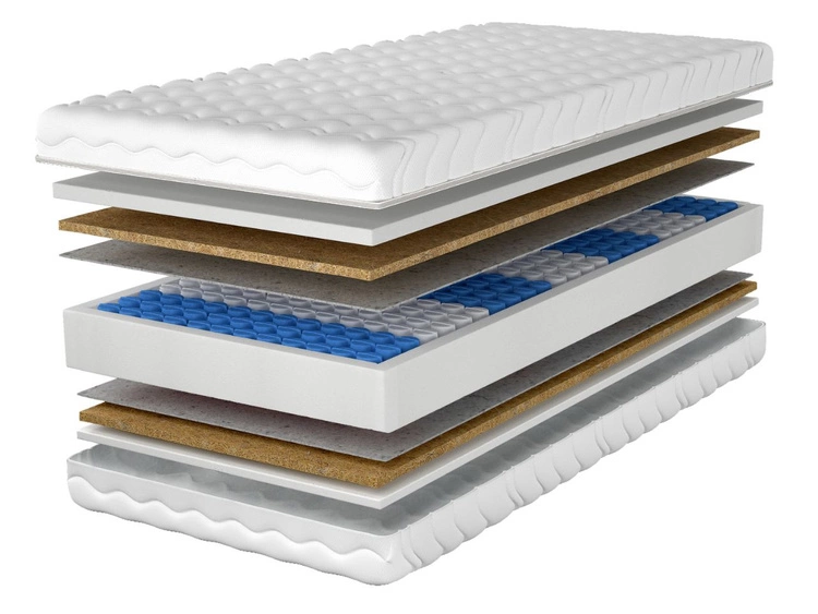 Materac kieszeniowy pocket z matą kokosową Sola 120x200