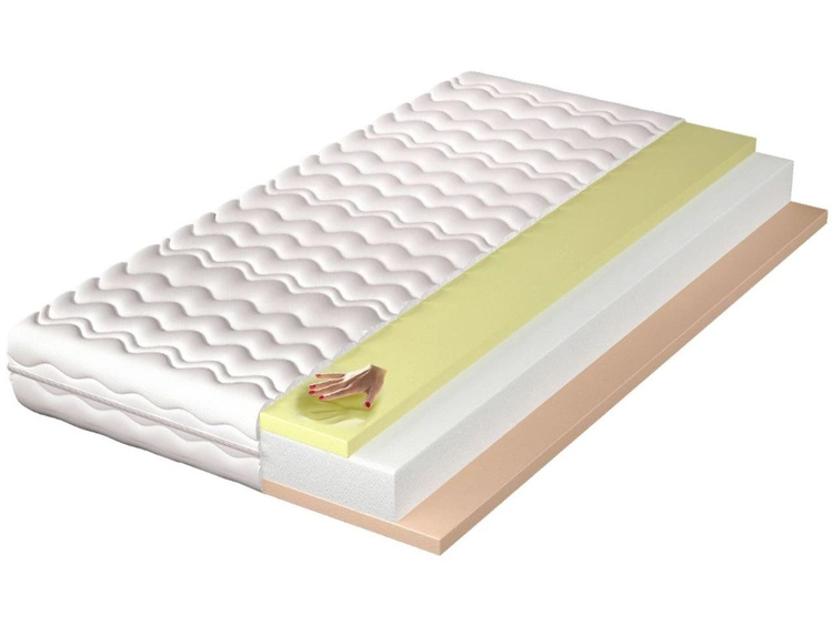 Materac piankowy z pianką termoelastyczną i wysokoelastyczną Noomi 100x200