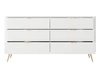 Komoda z 6 szufladami Latina Biała