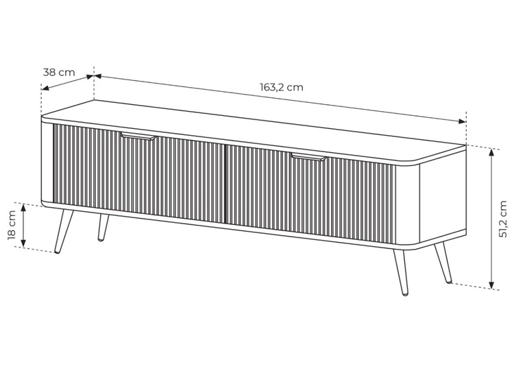 Zestaw mebli do salonu Latina Czarny