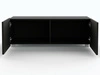 Zestaw szafek pod telewizor z drzwiczkami 200 cm Kioto Czarny