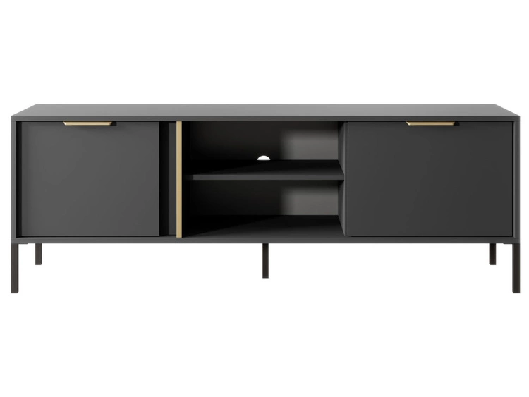 Szafka pod telewizor z drzwiczkami 153 cm Drino Antracyt