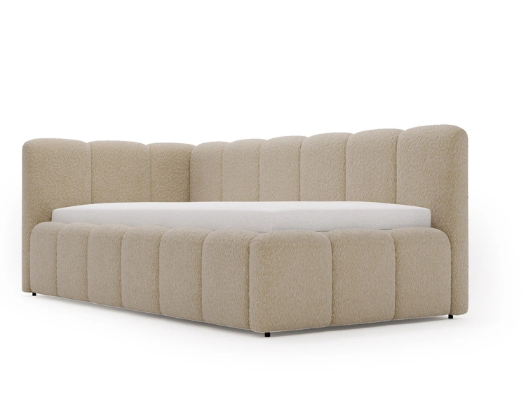 Ciemny beżowy \ Boucle \ Lewa