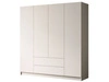 Szafa czterodrzwiowa z drzwiami uchylnymi i szufladami Ameli Kaszmir