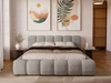 Łóżko tapicerowane z pojemnikiem na pościel 180x200 Doria Jasnoszare