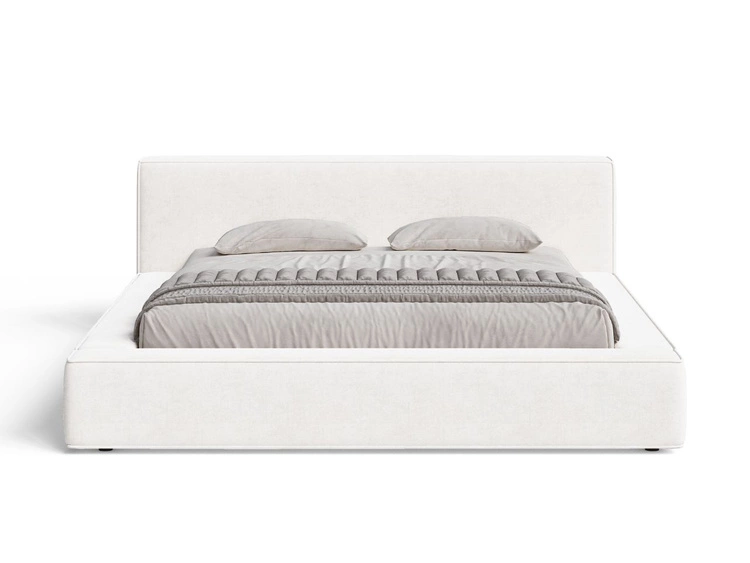 Łóżko tapicerowane z pojemnikiem i stelażem 120x200 Mali Kremowe