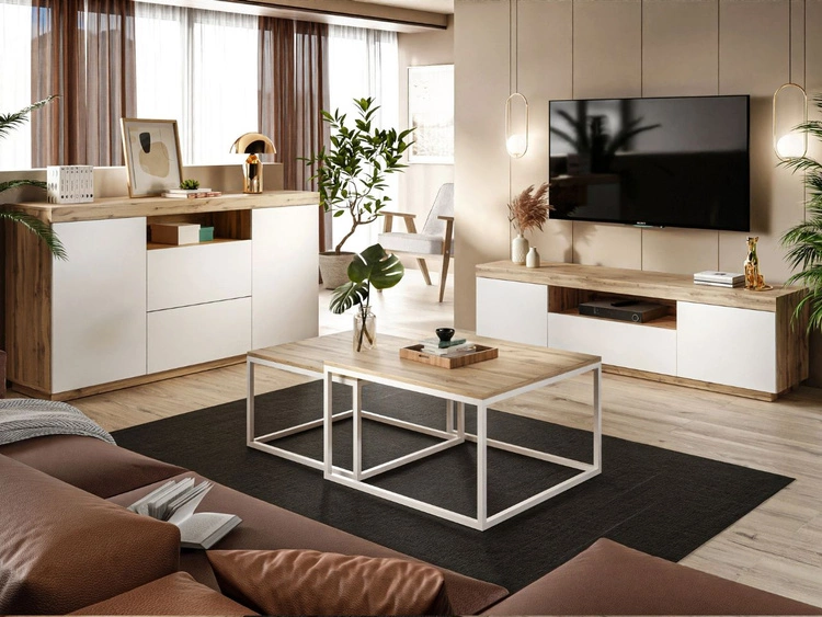 Biały mat || Dąb wotan