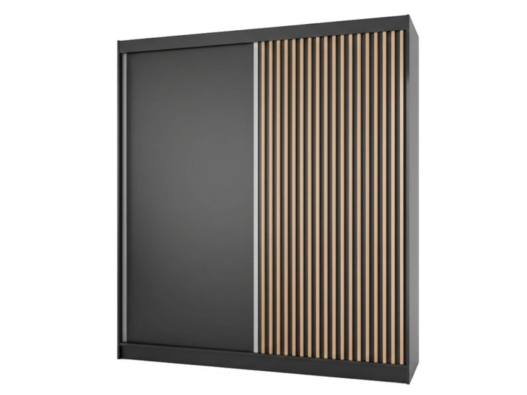 200 cm \ Czarny || Dąb wotan \ Nie