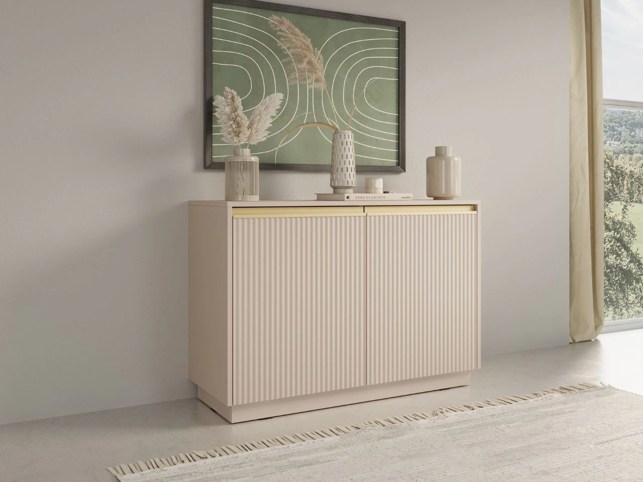 Komoda z drzwiami 104 cm Roland Beż piaskowy