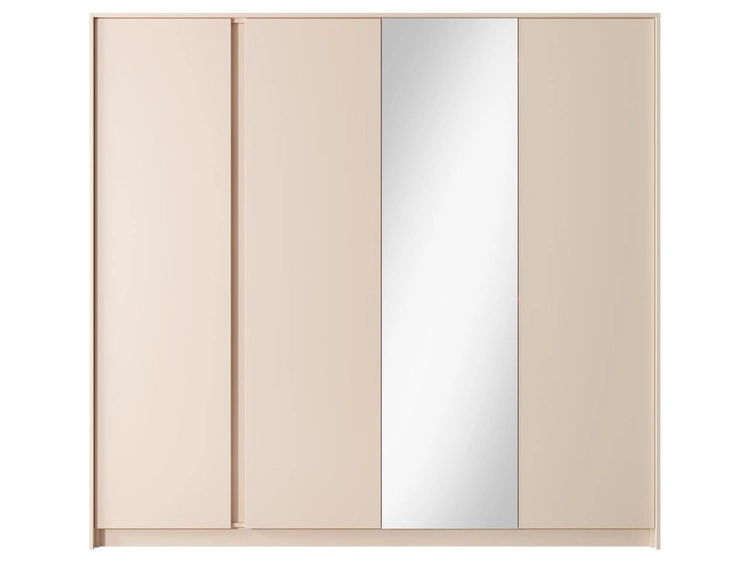 Szafa czterodrzwiowa z drzwiami uchylnymi Dego Beżowa