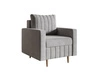 Fotel do salonu Castelo szary