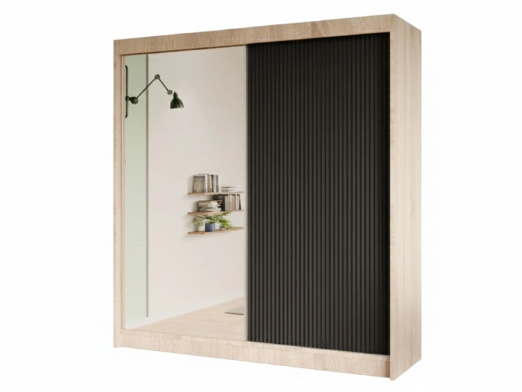 200 cm \ Czarny || Dąb Sonoma \ Tak