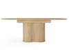 Owalny stół rozkładany 220 cm Passione dąb cremona