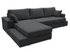 Narożnik L wypoczynkowy Lewy Nesto czarny