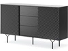 Komoda z drzwiami i szufladami Ravi Czarna