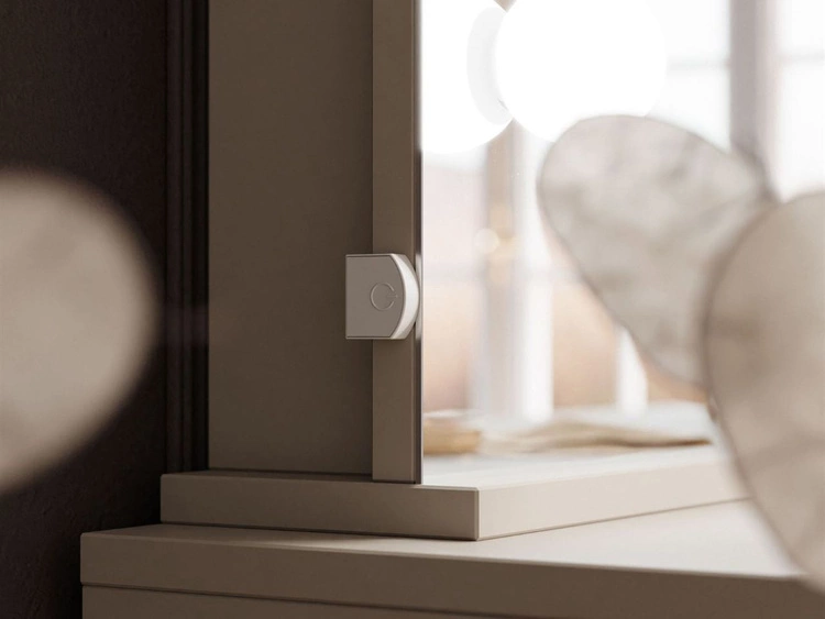 Toaletka z lustrem, szufladami i oświetleniem LED Melo Elite kaszmir połysk