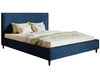 Łóżko tapicerowane ze stelażem 160x200 Grenada Niebieskie