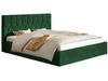 Łóżko tapicerowane z pojemnikiem i stelażem 160x200 Gaja Zielone
