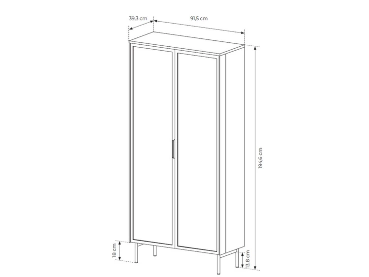 Witryna szklana z szufladami i oświetleniem LED Lumina Kaszmirowa