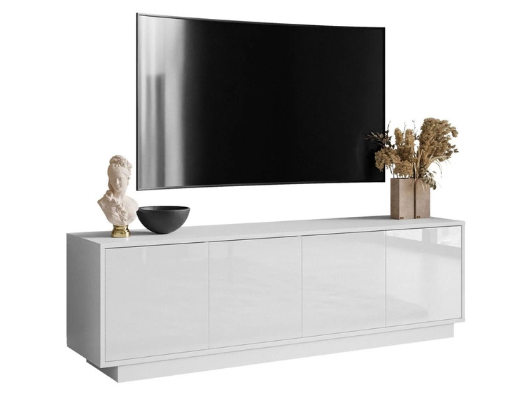 Szafka RTV pod telewizor z drzwiczkami Vivance Biały połysk