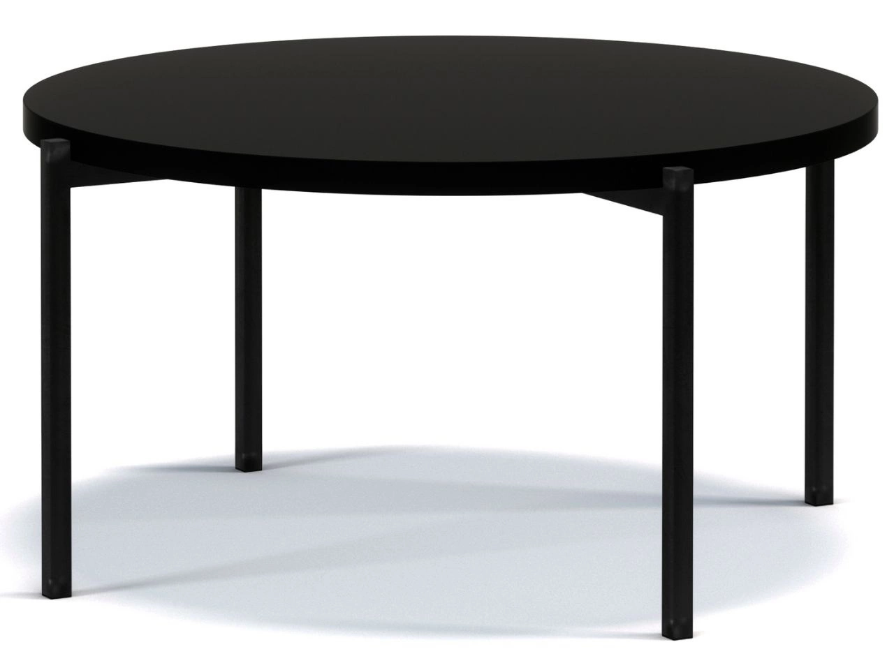 Okrągły Stolik kawowy Sevilla 84 cm Czarny mat