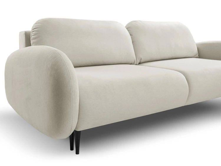 Kanapa z funkcją spania i pojemnikiem na pościel Alta Jasnoszara