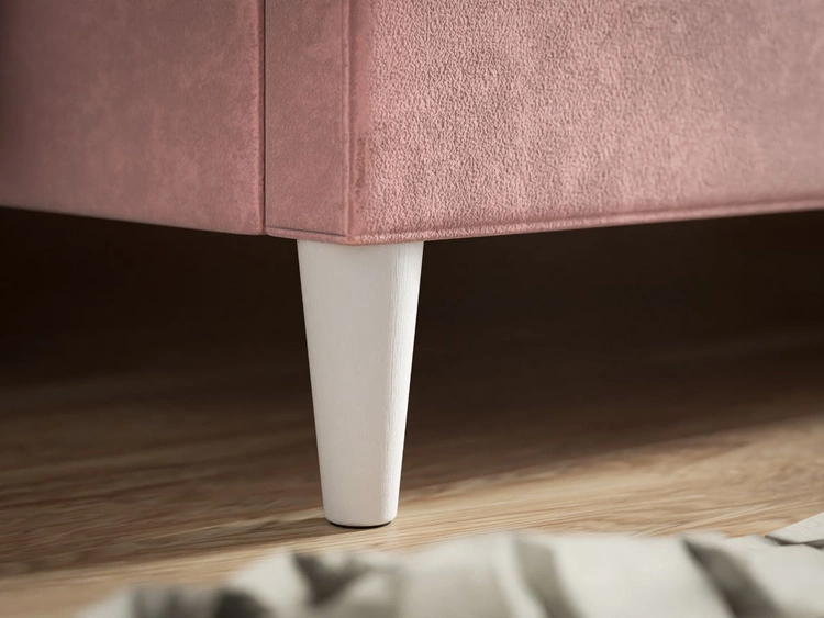 Łóżko tapicerowane ze stelażem 160x200 Fuzi beżowe