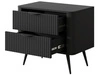 Stolik nocny z szufladami Latina Czarny