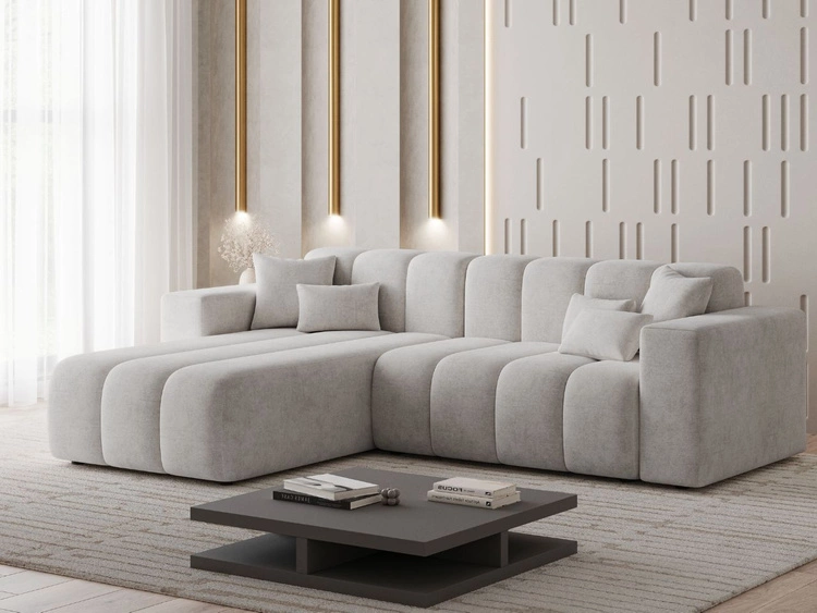 Narożnik L Lewy Nork Szary