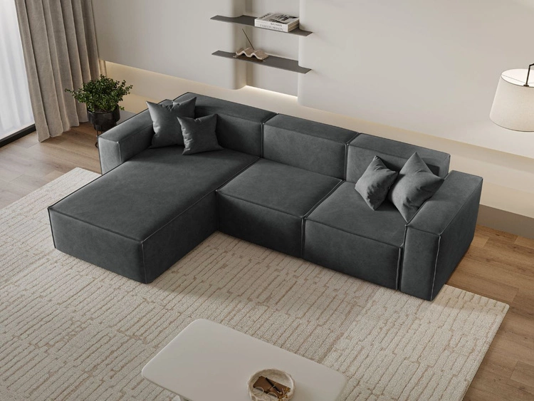 Narożnik L Lewy Arizona Ciemnoszary