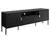 Szafka RTV szeroka dwudrzwiowa z szufladą Orlean czarny mat