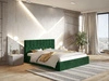 Łóżko tapicerowane z pojemnikiem i stelażem 140x200 Gaja Zielone