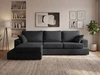 Narożnik L wypoczynkowy Lewy Nesto czarny