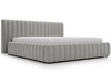 Łóżko tapicerowane z pojemnikiem i stelażem 120x200 Bliss Szare