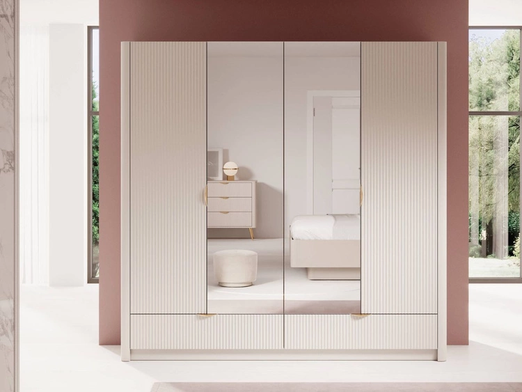 Zestaw mebli do sypialni Latina Beżowy