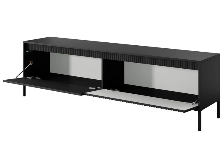 Szafka pod telewizor z drzwiczkami 187 cm Sorano Czarna