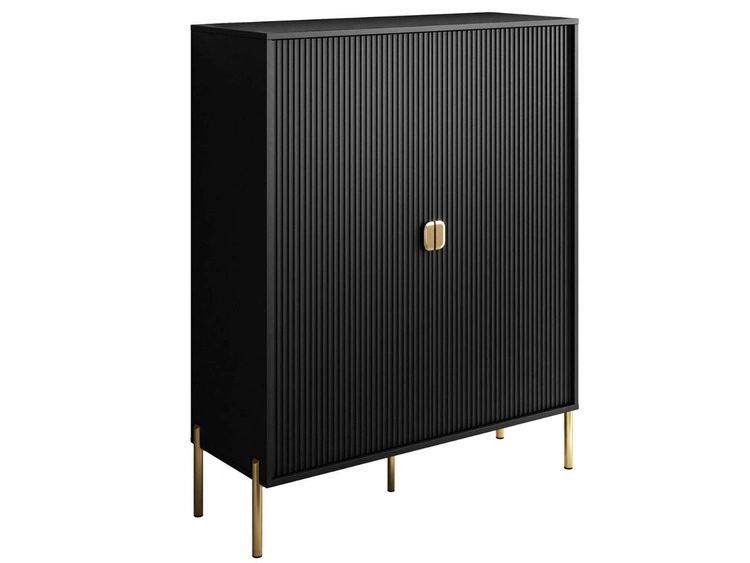 104 cm \ Czarny mat \ Złoty