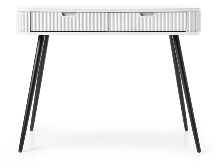 Toaletka z czarnymi metalowymi nogami Viva Czarna