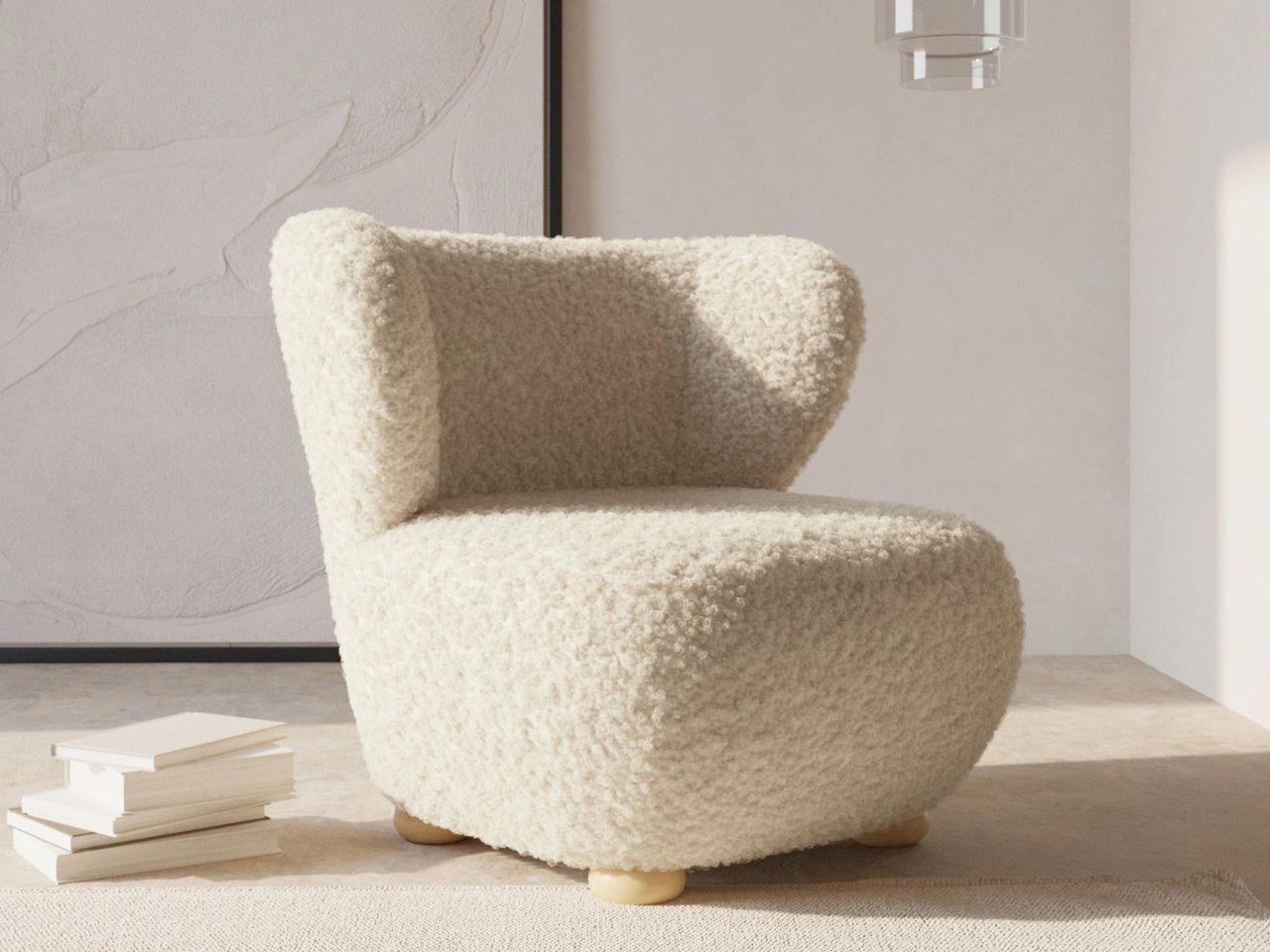 Fotel do salonu Silenzio Kremowy