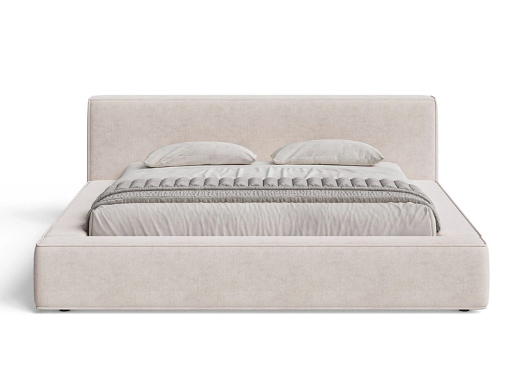 Łóżko tapicerowane z pojemnikiem i stelażem 180x200 Mali Beżowe