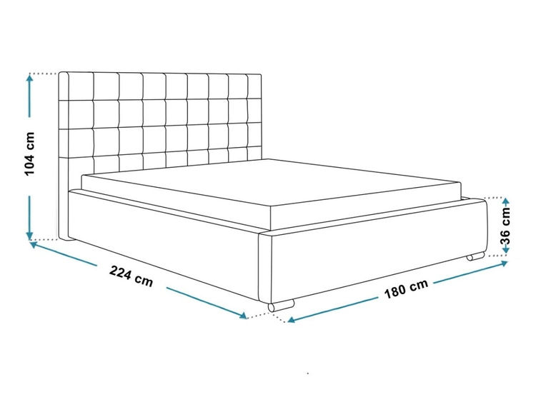 Łóżko tapicerowane z pojemnikiem i stelażem 160x200 Terra Różowe