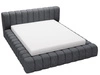 Łóżko tapicerowane z pojemnikiem na pościel i stelażem 180x200 Italia Ciemnoszare