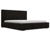 Łóżko tapicerowane z pojemnikiem i stelażem 120x200 Astra Czarny
