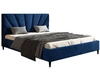 Łóżko tapicerowane ze stelażem 180x200 Fuzi ciemnoniebieskie